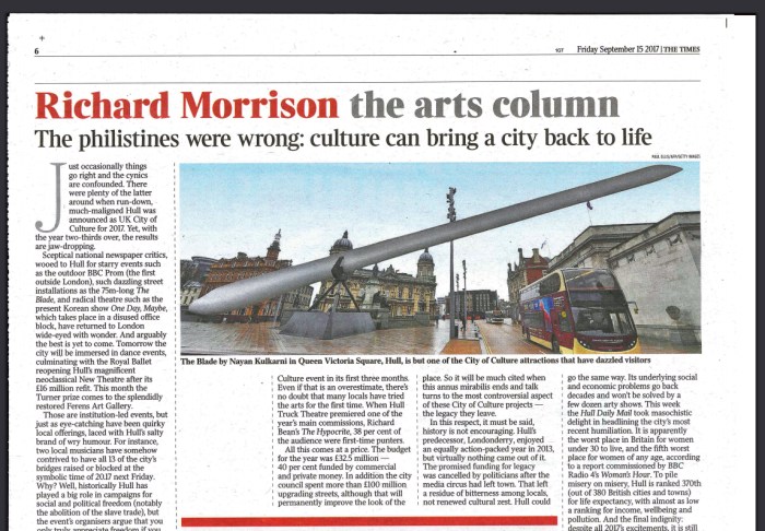 Times article Richard Morrison